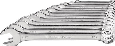 Promat tecwerk ring-steeksleutelset | 4000823600 | 13-delig sleutelwijdte 1 4-1 inch | vorm a chroom-vanadiumstaal | cv - 4000823628