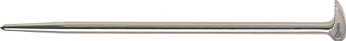 Promat tecwerk rolkopkoevoet | lengte 400 mm | d. 14 mm vernikkeld - 4000812549