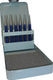 Promat tecwerk set doorslagen | 6 delig 1-2-3-4-5 + centerpunt d. 4 mm | metalen cassette - 4000812362