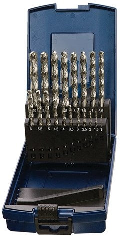 Promat tecwerk spiraalborenset | din 338 type rvs | nominale-d. 1-10x0,5 mm | hss-co | 19 delig kunststof cassette - 4000861963
