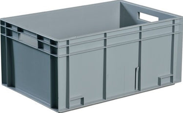 Promat tecwerk transportstapelbak | l600xb400xh420mm | grijs pp handgreepopening | zijwanden gesloten - 9000447833