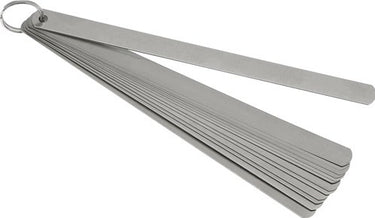 Promat tecwerk voelermaat | bladsterkte 0,05-1,0 mm | staal | lengte 200 mm aantal bladen 13 st. - 4000858467