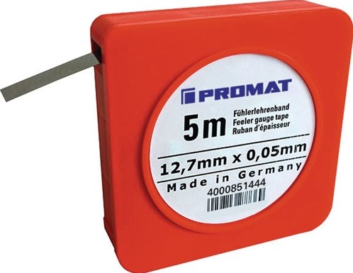 Promat tecwerk voelermaatband | dikte 0,20 mm | lengte 5 m breedte 12,7 mm - 4000851451
