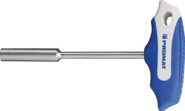 Promat tecwerk zeskantdopsleutel | sleutelwijdte 13 mm klinglengte 125 mm | uitvoering 2-componentengreep | met dwarsgreep - 4000825057