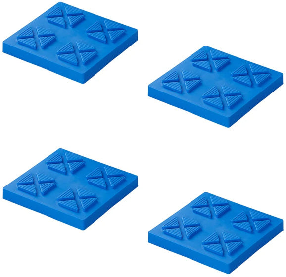 Load image into Gallery viewer, Proplus Onderlegplaten stapelbaar max. 1250 kg blauw 4 stuks
