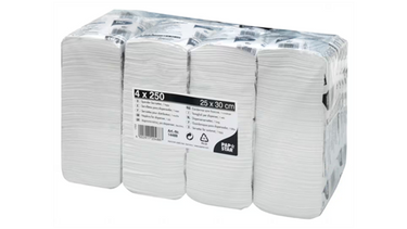 Servetten papstar 25x30cm wit