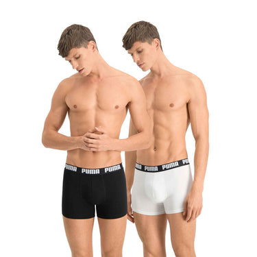 Puma Basic Boxershort Heren (Pack of 2) Zwart Witmaat L
