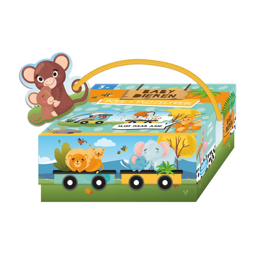 Lantaarn puzzeltrein - babydieren