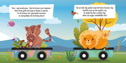 Lantaarn puzzeltrein - babydieren