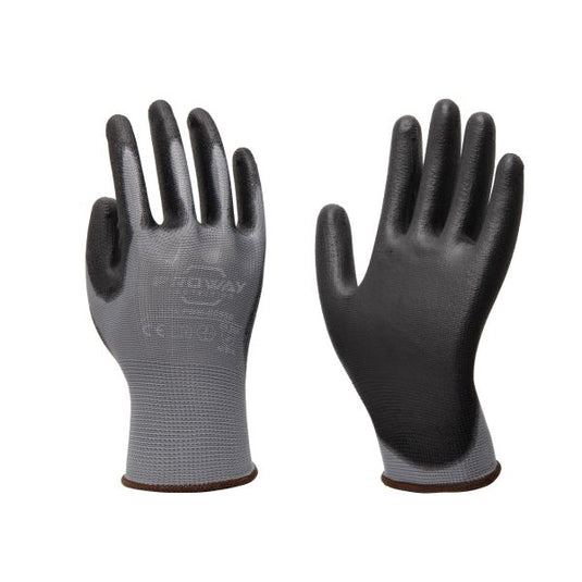 Baten trading company nylon handschoen polyester pu gecoat zwart l