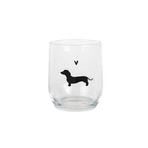 Clayre eef drinkglas tekkel 300ml ø 8x9 cm glas