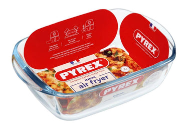 Pyrex airfryer rechthoekige schaal 1,2l 23x15x7cm