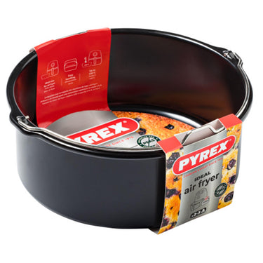 Pyrex airfryer ronde schaal plat rond 20x19x7,5cm