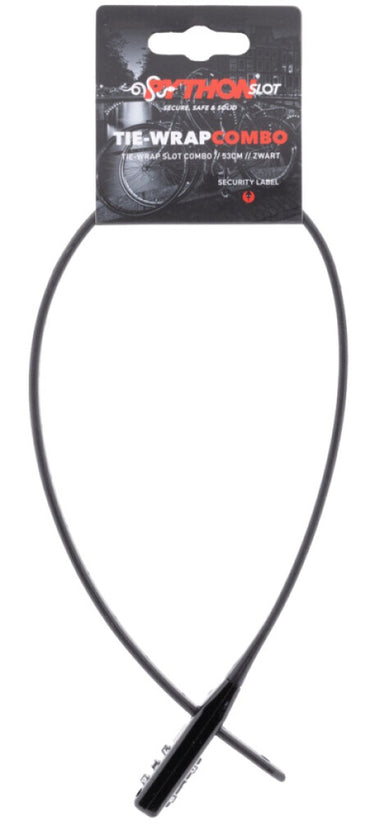 Python slot tie-wrap slot combo 53cm, zwart