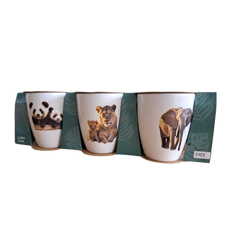 Load image into Gallery viewer, Excellent houseware mokje jungle 220ml set a 3 stuks
