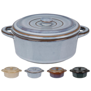Excelent houseware stoofpannetje deksel aardewerk 350ml rond 13cm