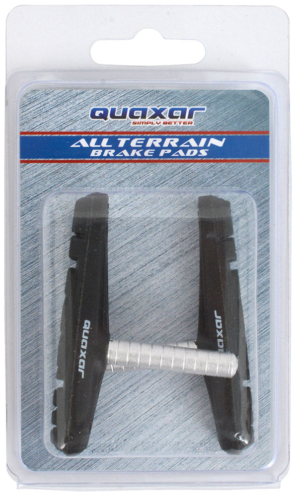 Load image into Gallery viewer, Quaxar cantilever brake shoes black

