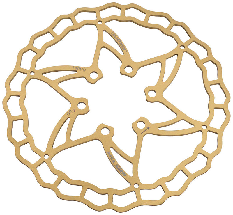 Load image into Gallery viewer, Quaxar iris ultra-lightweight titanium 6-hole brake disc
