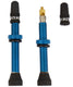Quaxar tubeless valves universal aluminum blue