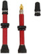 Quaxar tubeless valves universal aluminum red