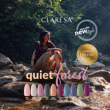 Claresa uv led gellak 5ml green 801 quiet forest