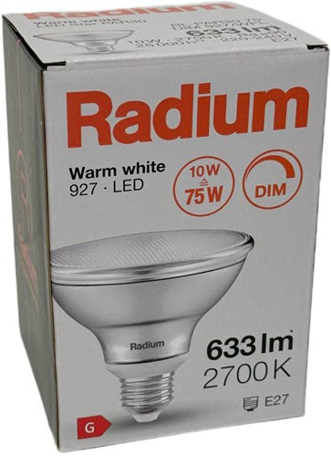 Enzo radium led spot par30 e27 10-75w 2700k dimbaar - led4391