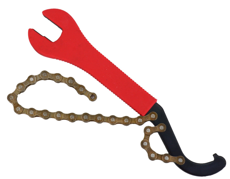 Load image into Gallery viewer, Radon universal chain whip incl. pedal wrench 15 16mm hook wrench
