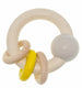 Hess rammelaar bol 3 ringen (naturel geel)