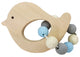 Hess rammelaar vogel (naturel blauw)