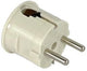 Enzo randaarde stekker haaks bakeliet mk wit - 6140594