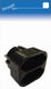Enzo randaarde stekkeradapter 2 x euro zwart - 6675890