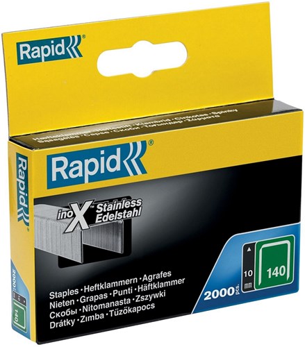 Afbeelding laden in galerijviewer, Rapid nr. 140 vlakdraadnieten rvs 10 mm, 2.000 stuks - 11910733 - 11910733
