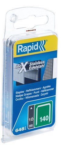 Load image into Gallery viewer, Rapid nr. 140 vlakdraadnieten rvs 10 mm, 650 stuks - 40109575 - 40109575
