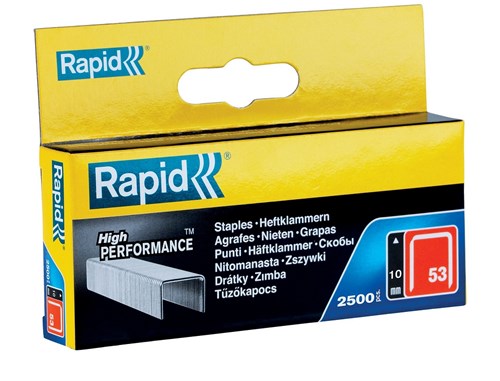 Afbeelding laden in galerijviewer, Rapid nr. 53 dundraadnieten 10 mm, 2.500 stuks - 11858825 - 11858825
