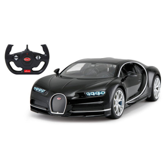 Rastar RC Bugatti Chiron jongens 27 MHz 1:14 zwart