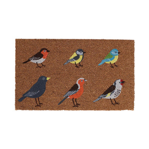 Esschert design deurmat kokos vogels l 75,0x45,0x1,7 cm
