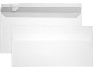 Raadhuis enveloppen 110x220 dl dienst plakstrip wit 80gr 25stuks zelfklevend