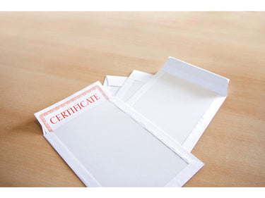 Raadhuis enveloppen 262x371mm eb4 bordrug wit kraft 120gr pak a 10st.