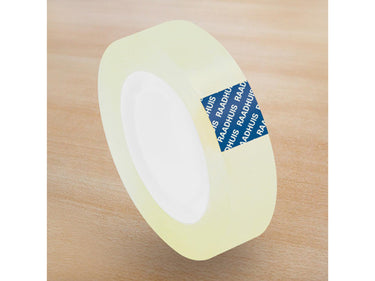 Raadhuis plakband transparant 12mmx33m 12 rol