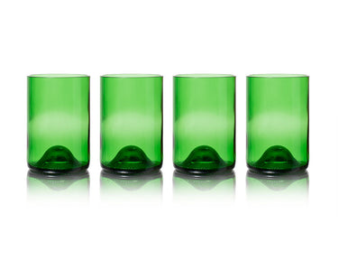 Rebottled glazen - 4-pack - green