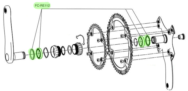 Load image into Gallery viewer, Campagnolo - crank lagerset usb ultra-torque system (2 st.)
