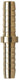 Rectus slangverbinder 4mm messing
