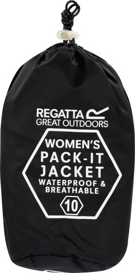 Load image into Gallery viewer, Regatta Pack-It III regenjack dames zwart maat M
