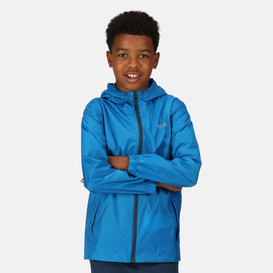 Load image into Gallery viewer, Regatta Pack It III regenjas jongens blauw maat 9-10 jaar
