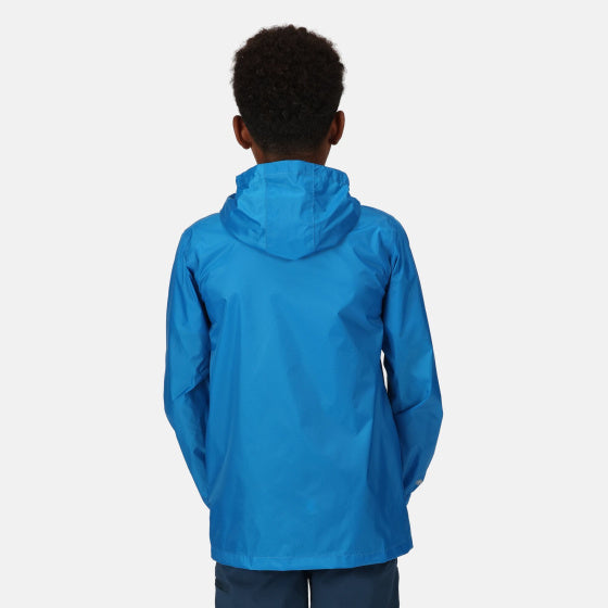 Load image into Gallery viewer, Regatta Pack It III regenjas jongens blauw maat 9-10 jaar
