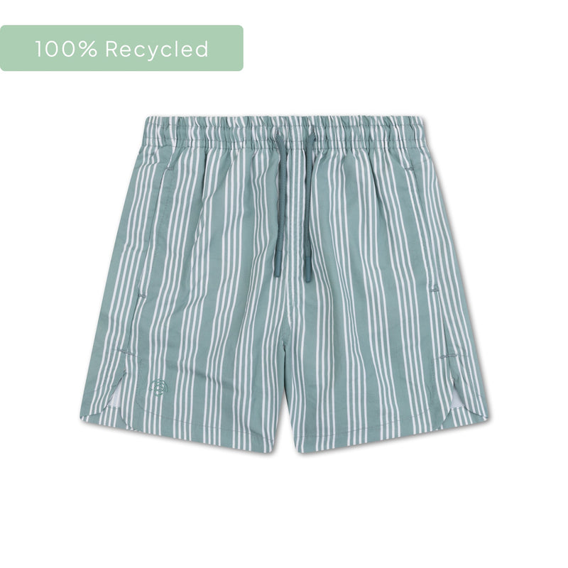 Load image into Gallery viewer, Resort stripe | groene uv zwembroek jongens
