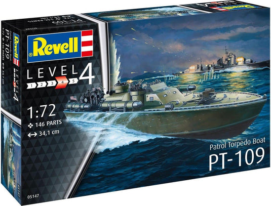Revell bouwmodel patrol torpedo boat pt-109