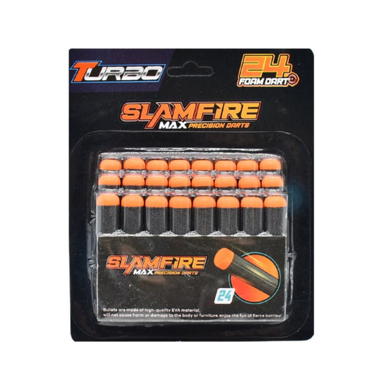 Fast pioneer foam kogels voor speelgoedpistool 24 stuks zwart