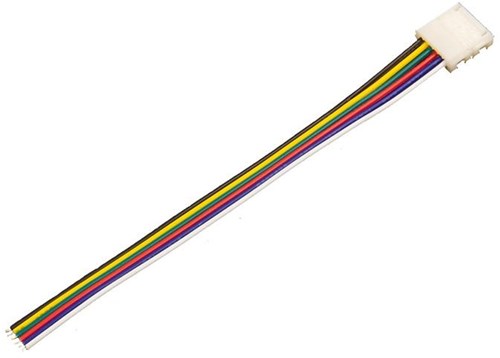 Afbeelding laden in galerijviewer, Enzo rgb-cct quick aansluitstuk 6pin 12mm met 15cm draad - 4380210
