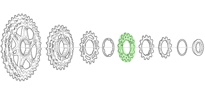 Load image into Gallery viewer, Shimano sprocket 14t for cs-m771-10 bl
